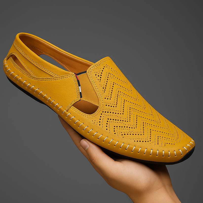 Sandali con cinturino in pelle