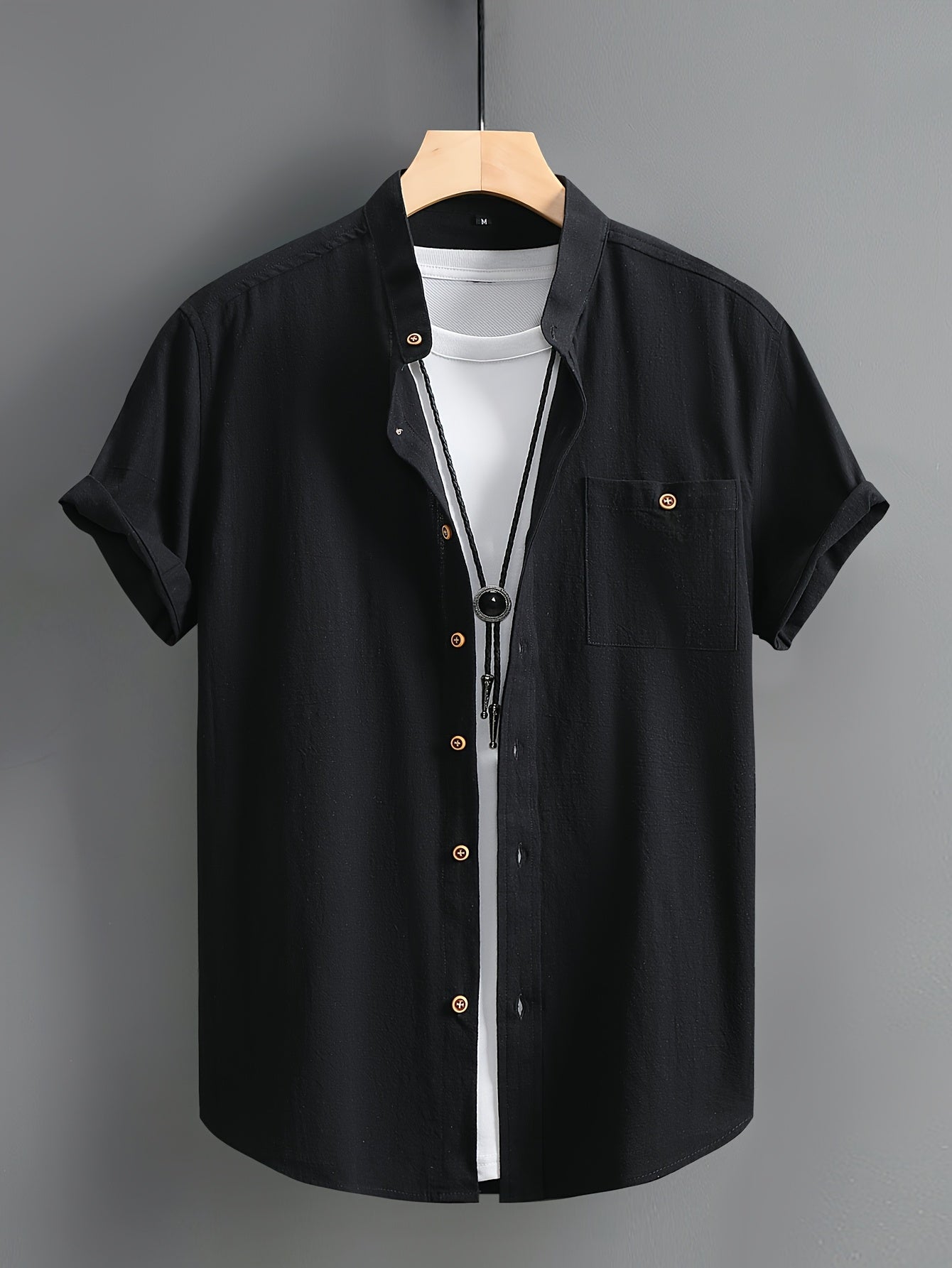 Camicia casual a maniche corte
