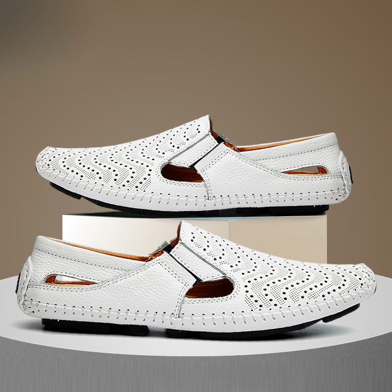 Sandali con cinturino in pelle