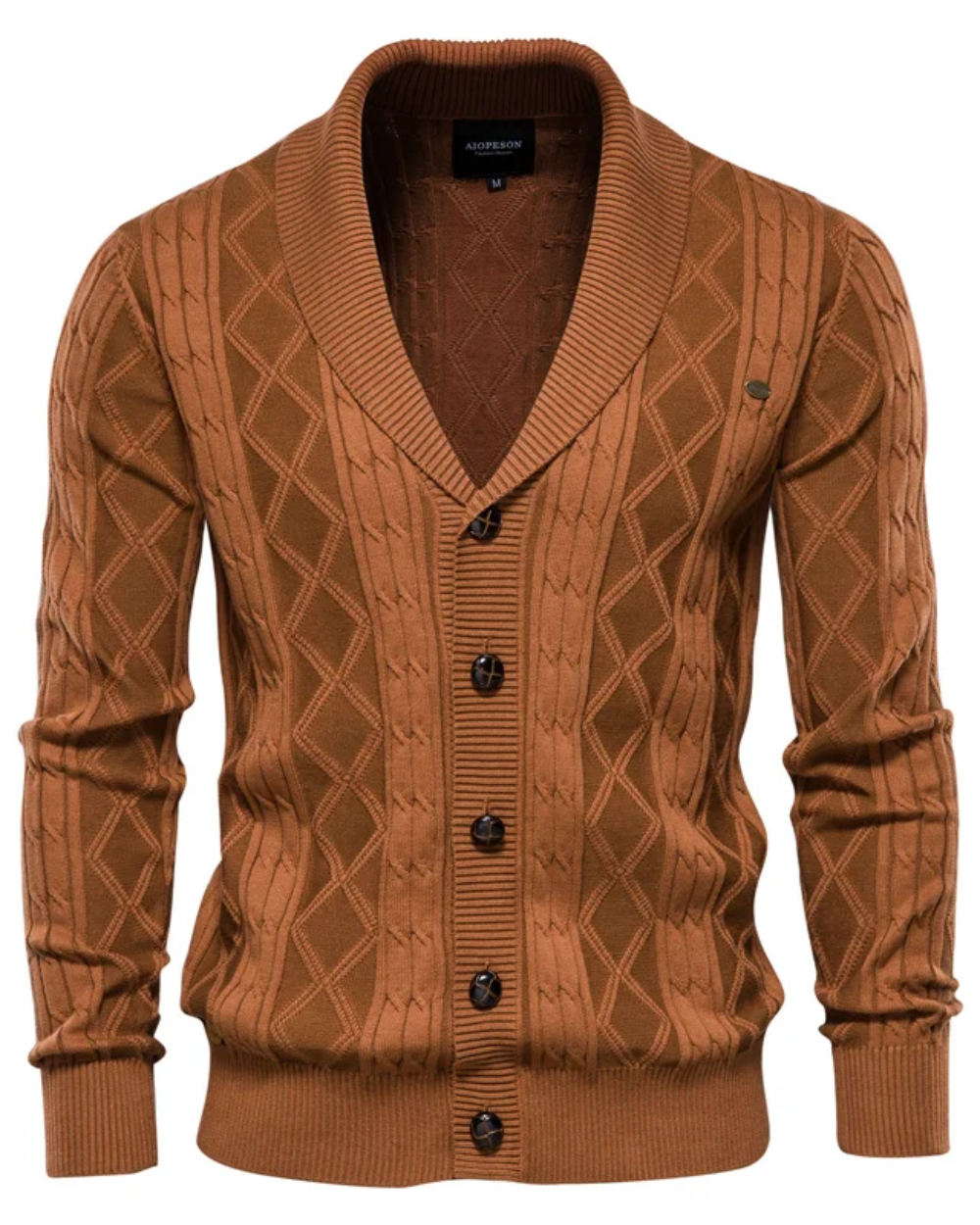 Cardigan di lusso da uomo con bottoni