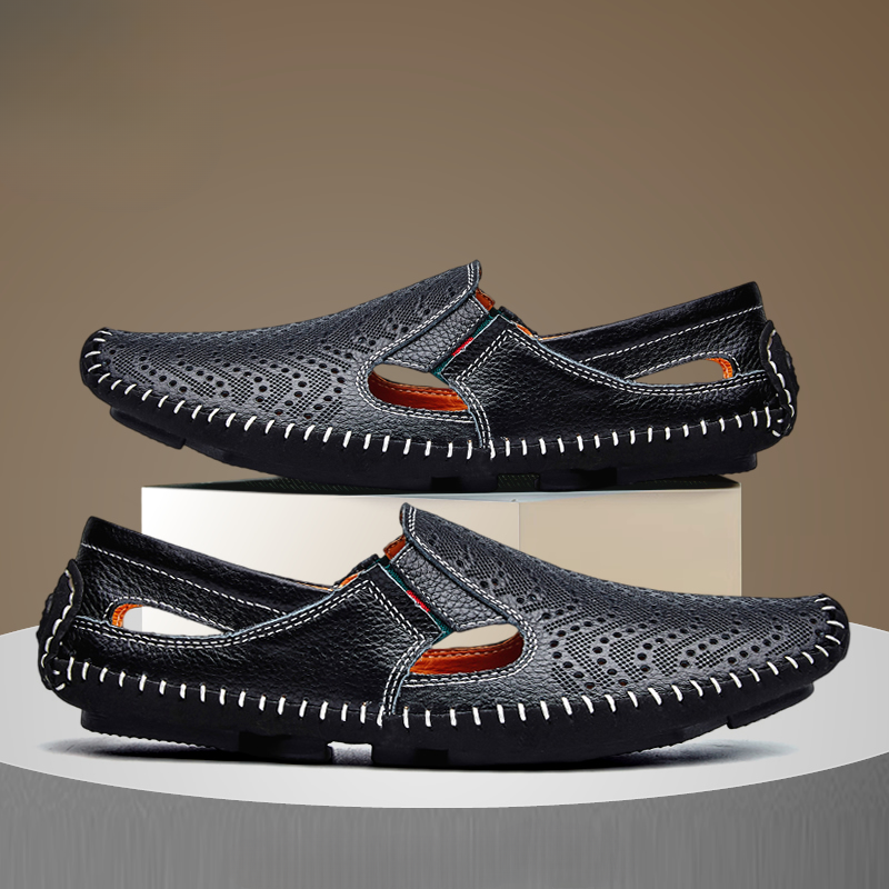 Sandali con cinturino in pelle