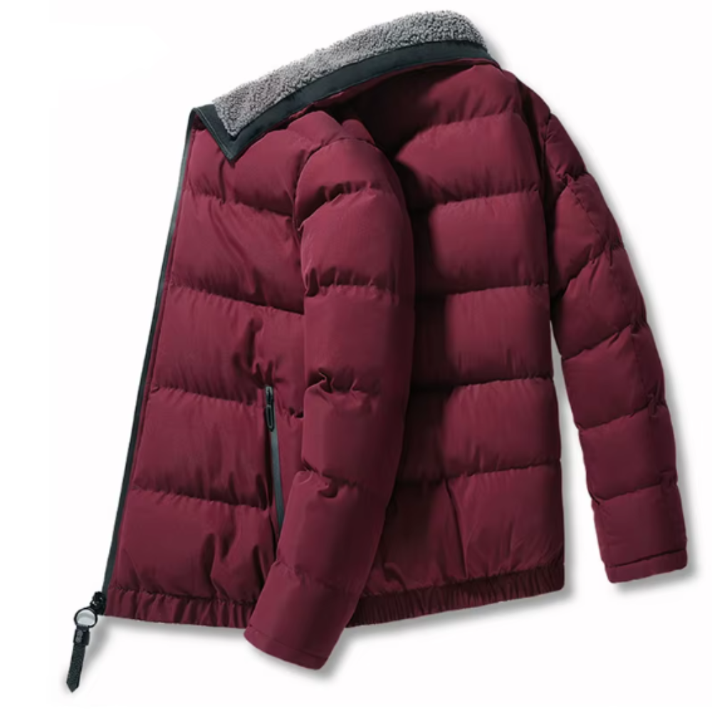 Giacca invernale con colletto in piedi