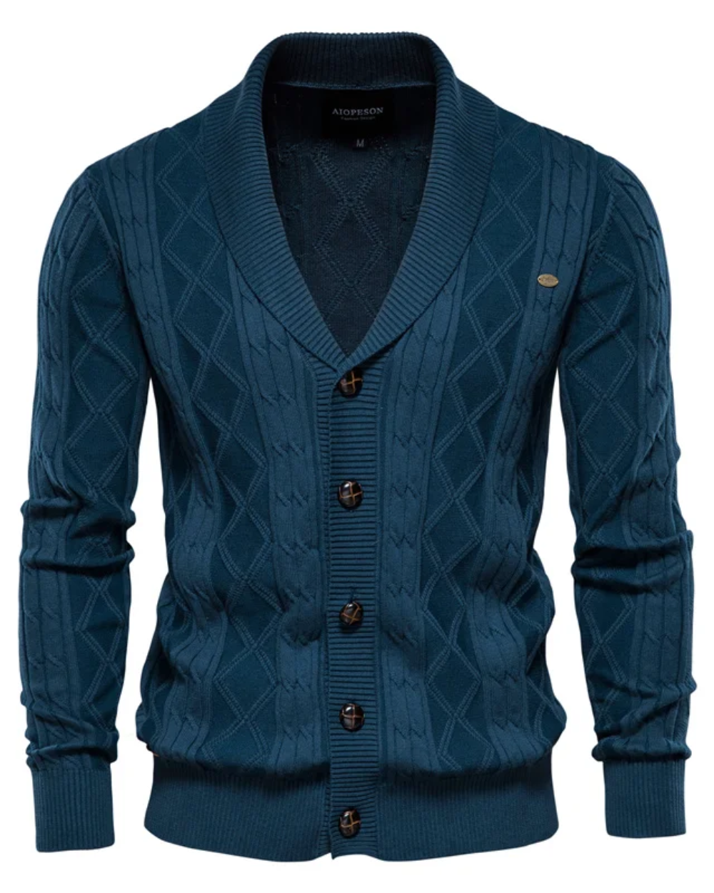 Cardigan di lusso da uomo con bottoni