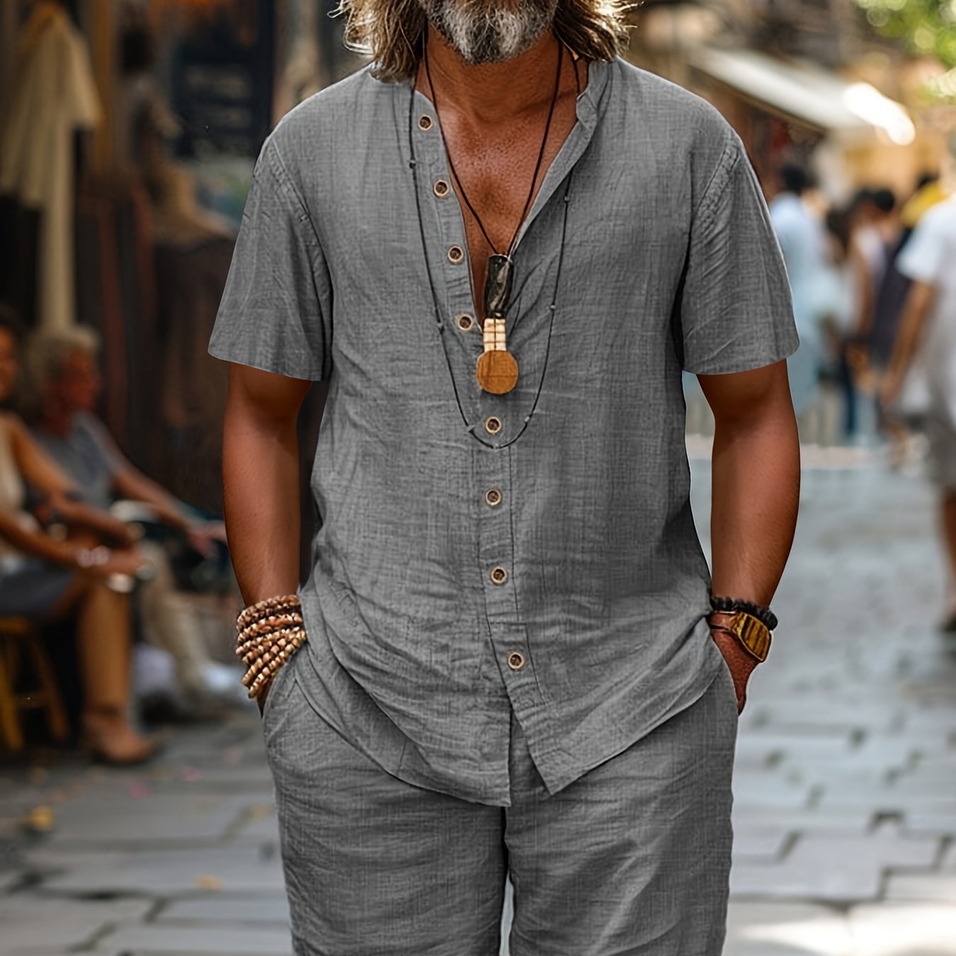 Elegante set a maniche corte