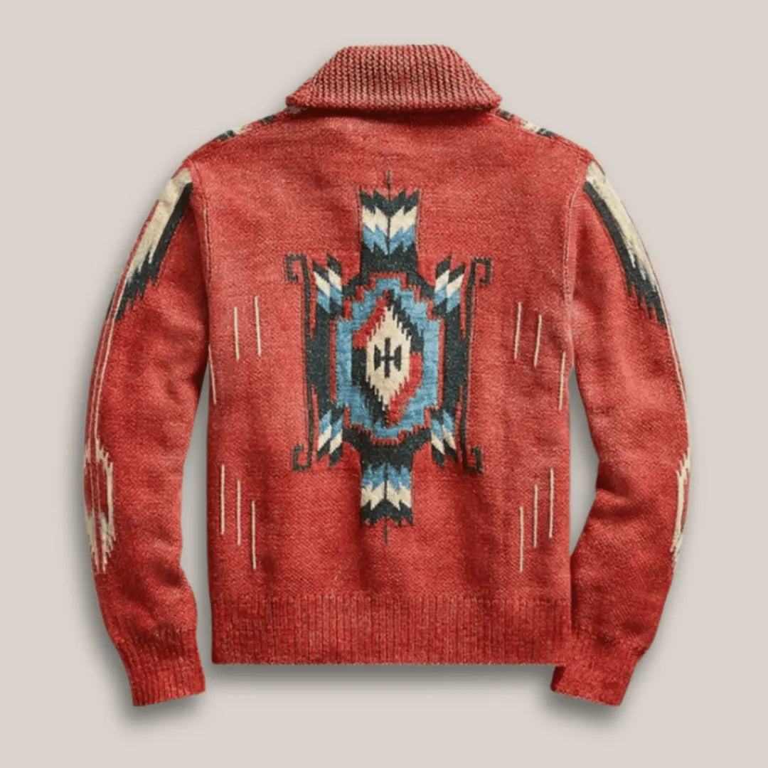 Cardigan in lana a trama elegante