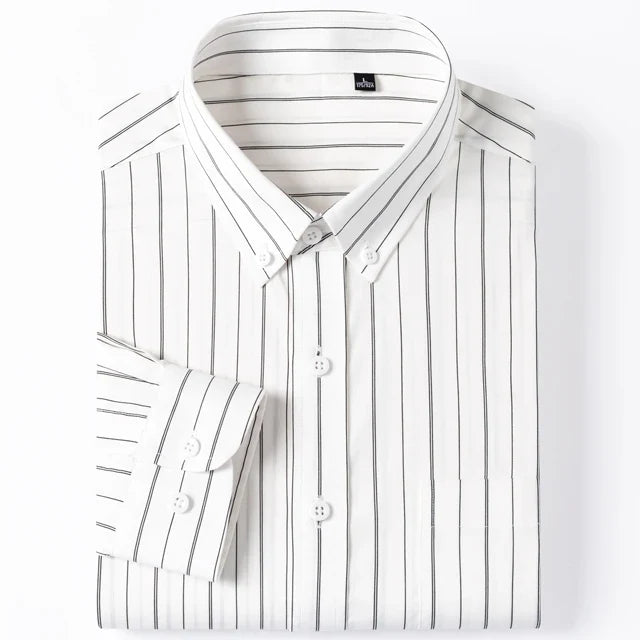 Camicia elegante in cotone a righe