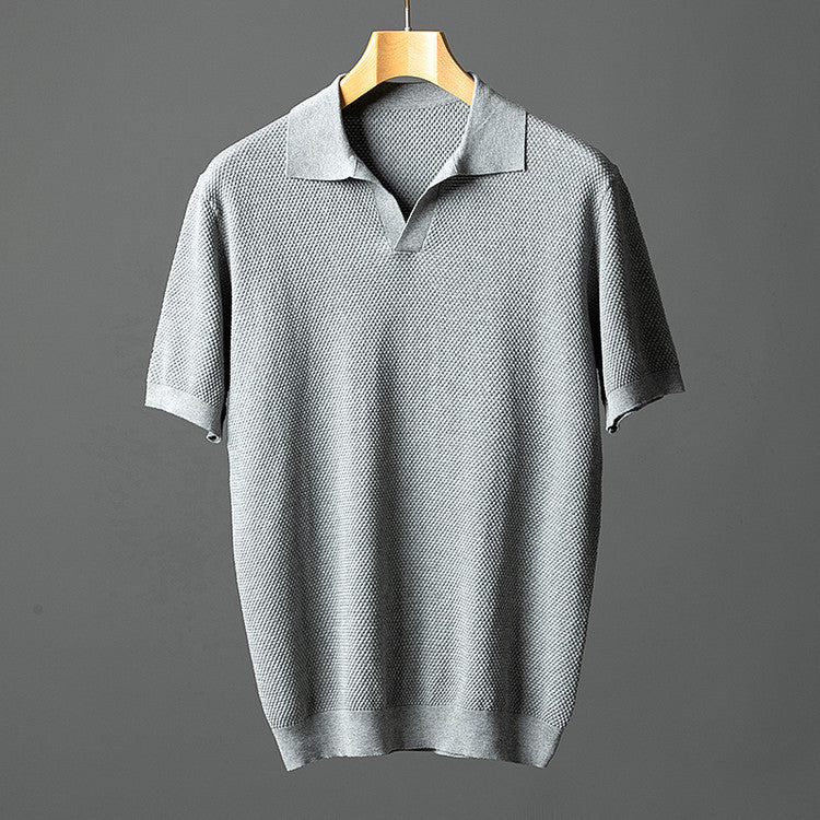 Polo elegante in maglia di cotone
