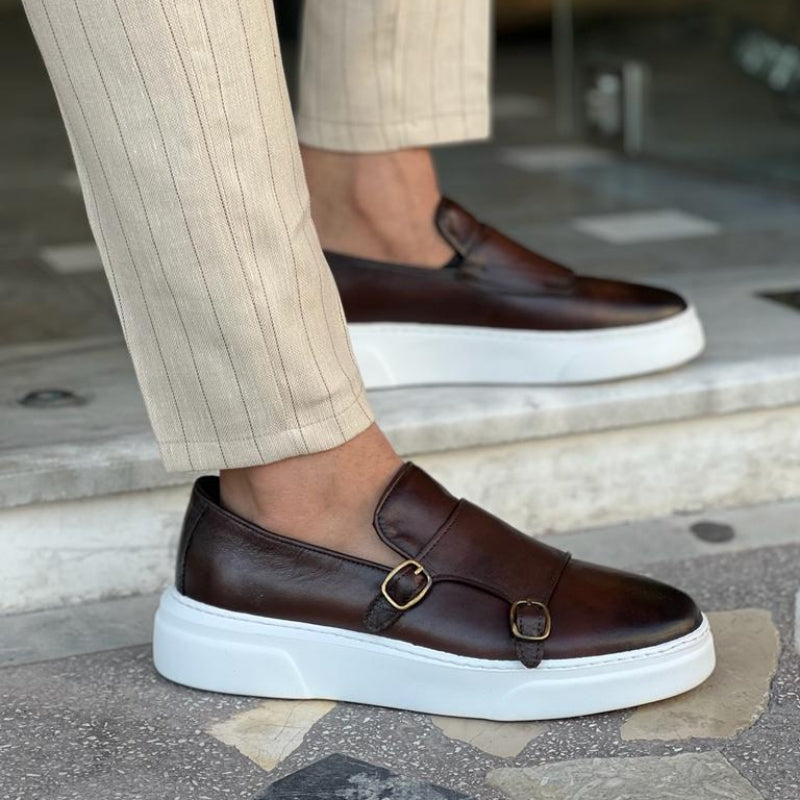 Mocassini in pelle slip-on