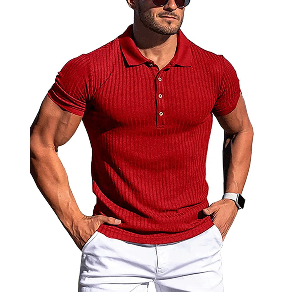 Polo elegante a righe