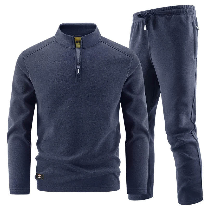 Elegante set di maglioni con zip da uomo