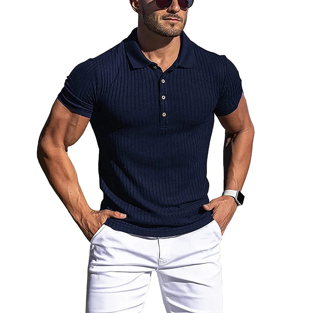 Polo elegante a righe