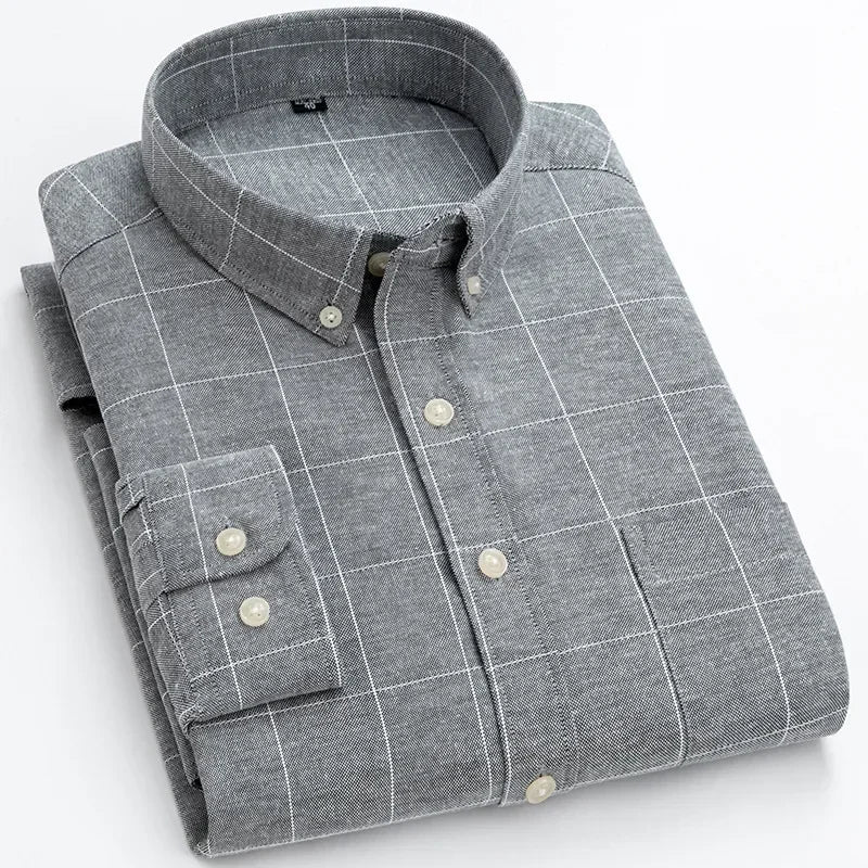 Camicia in cotone a maniche lunghe