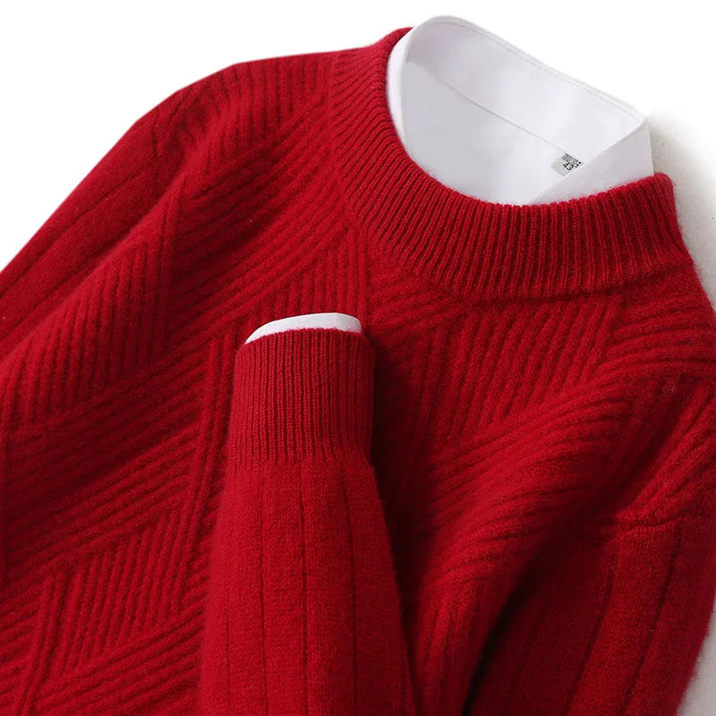 Maglione in cashmere dal motivo elegante