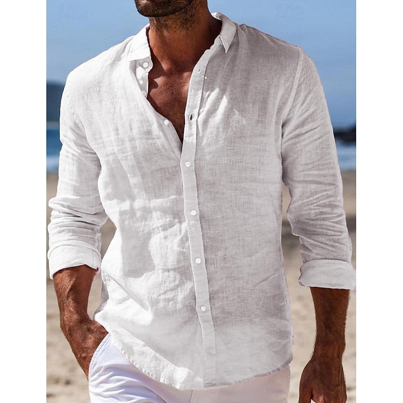 Camicia di lino casual