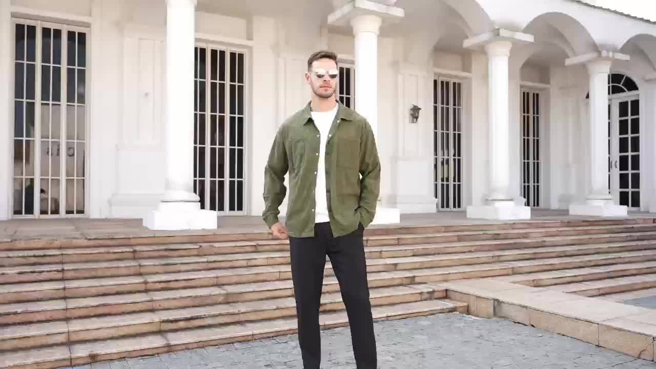 Cardigan casual in velluto a coste