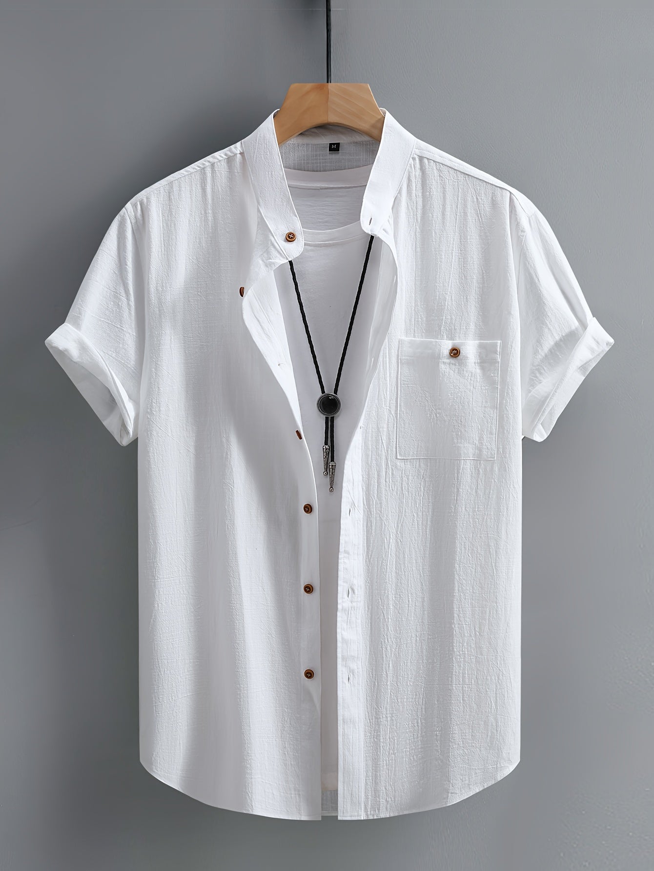 Camicia casual a maniche corte