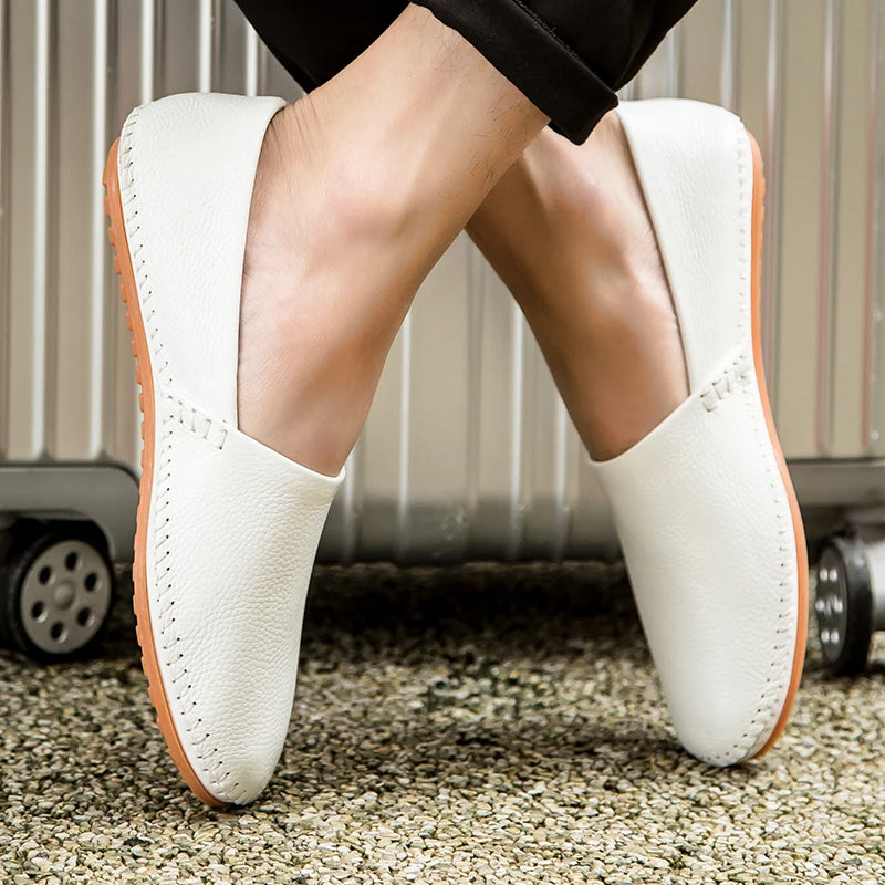 Mocassini in pelle leggera