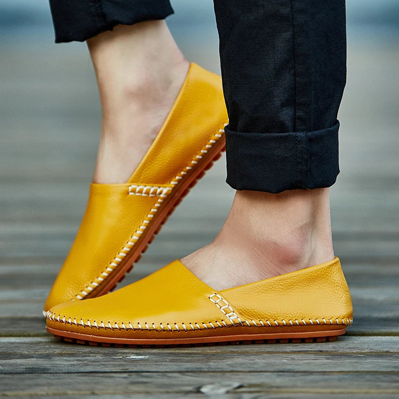 Mocassini in pelle leggera