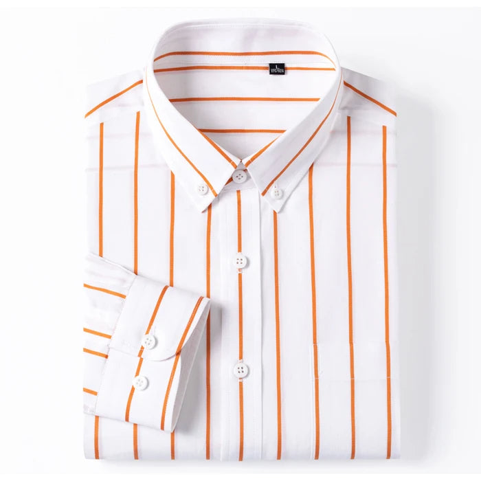 Camicia elegante in cotone a righe