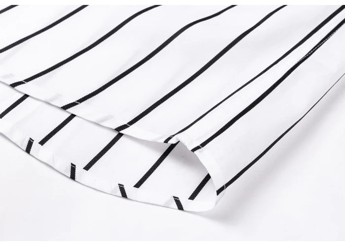 Camicia elegante in cotone a righe