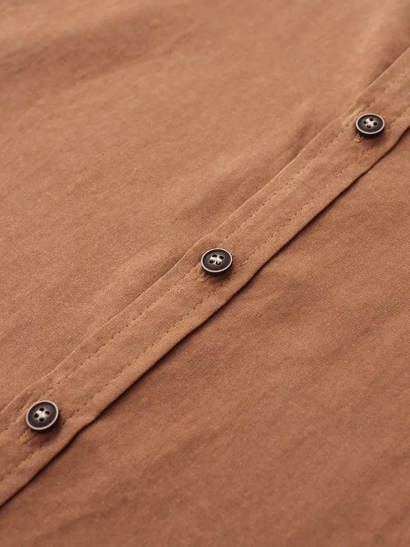 Camicia casual in cotone a maniche corte