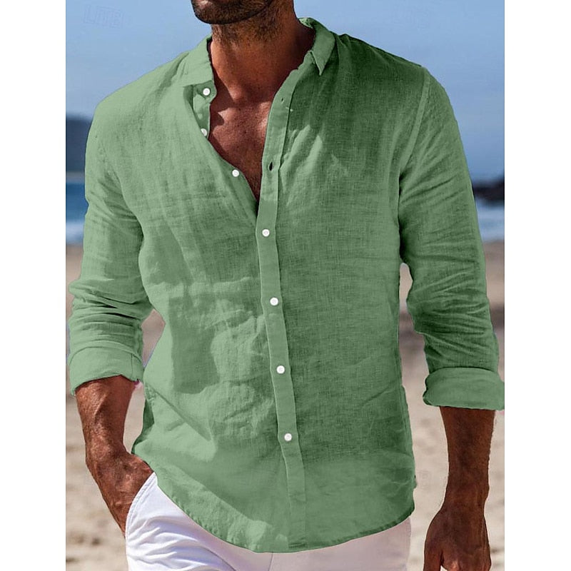 Camicia di lino casual