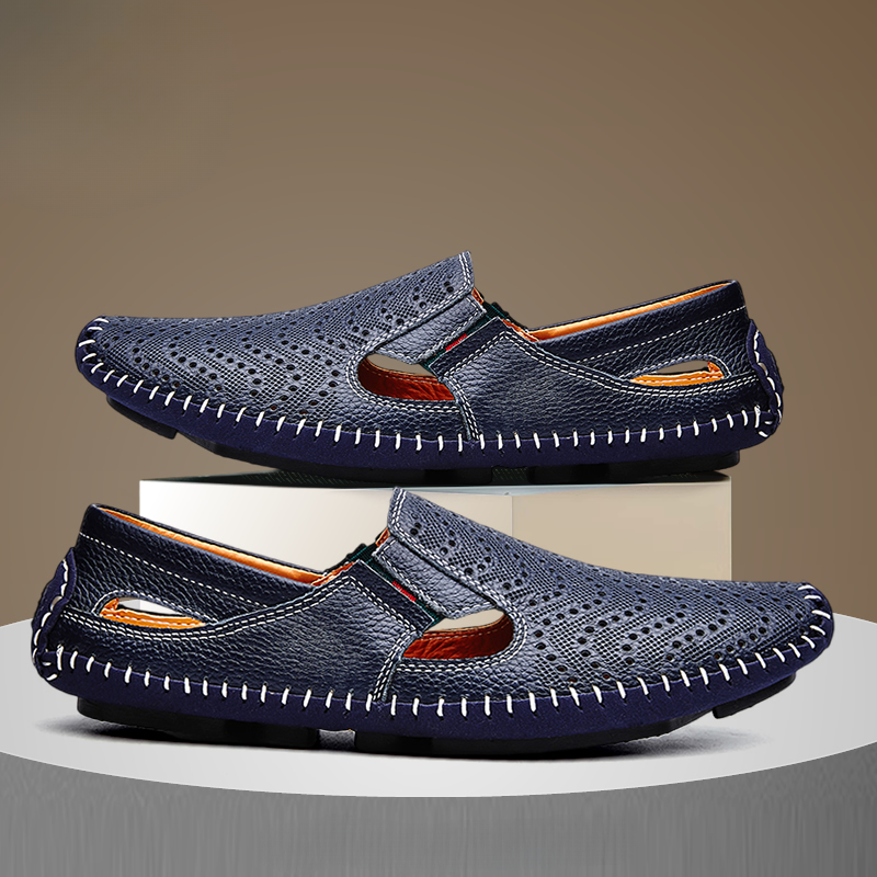 Sandali con cinturino in pelle