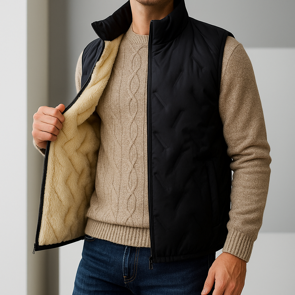 Gilet elegante in sherpa