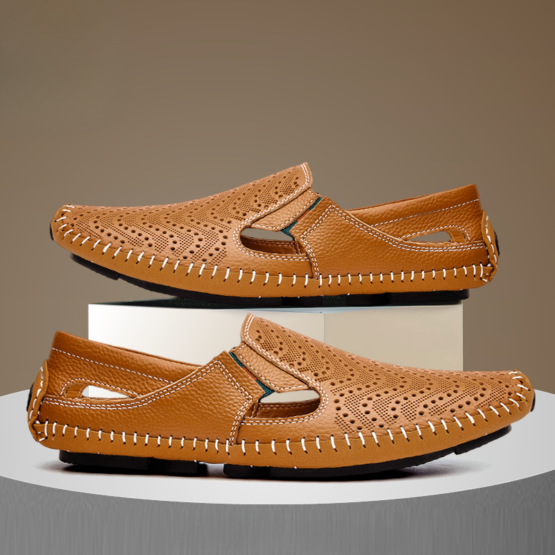 Sandali con cinturino in pelle