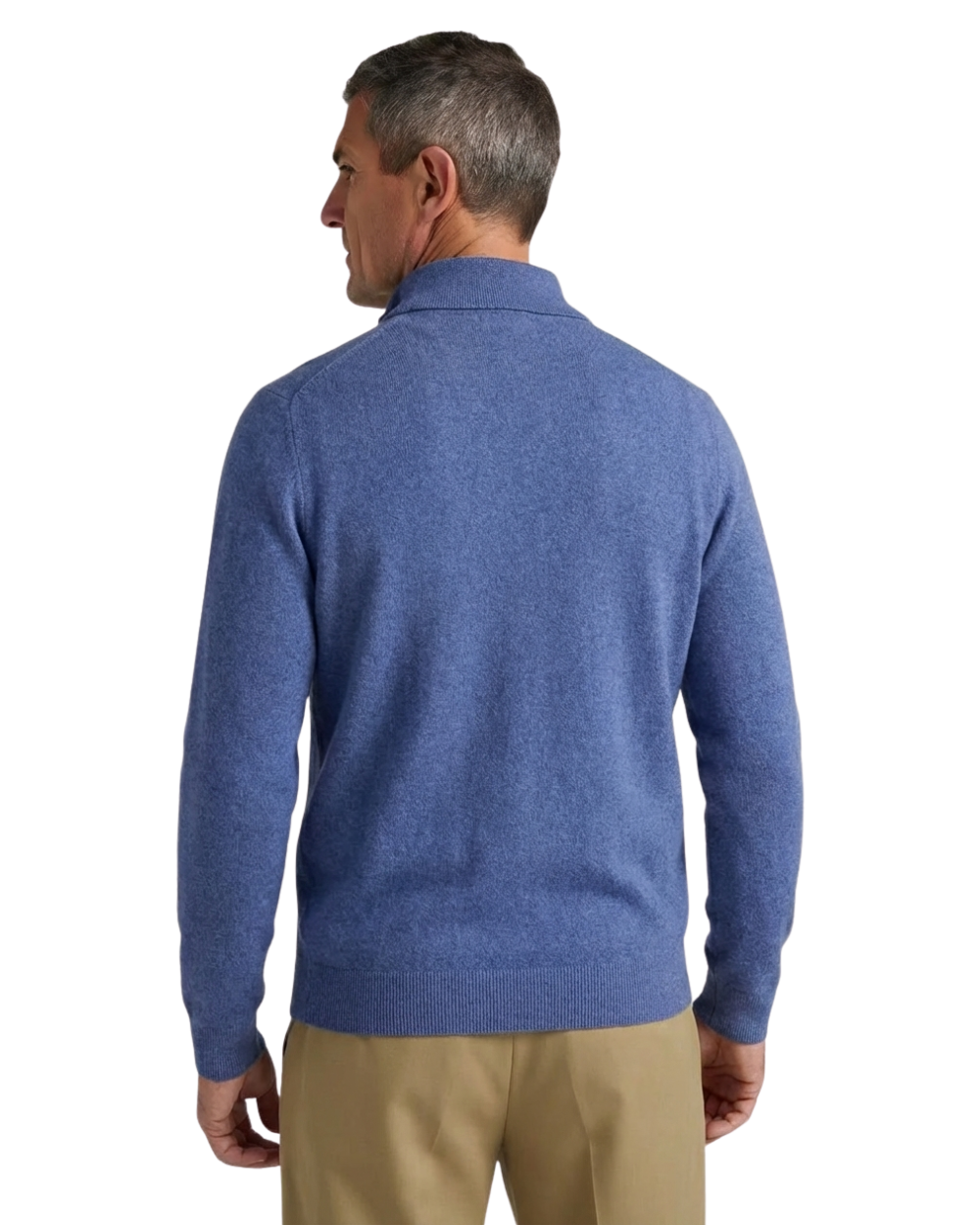 Elegante maglione polo in cashmere