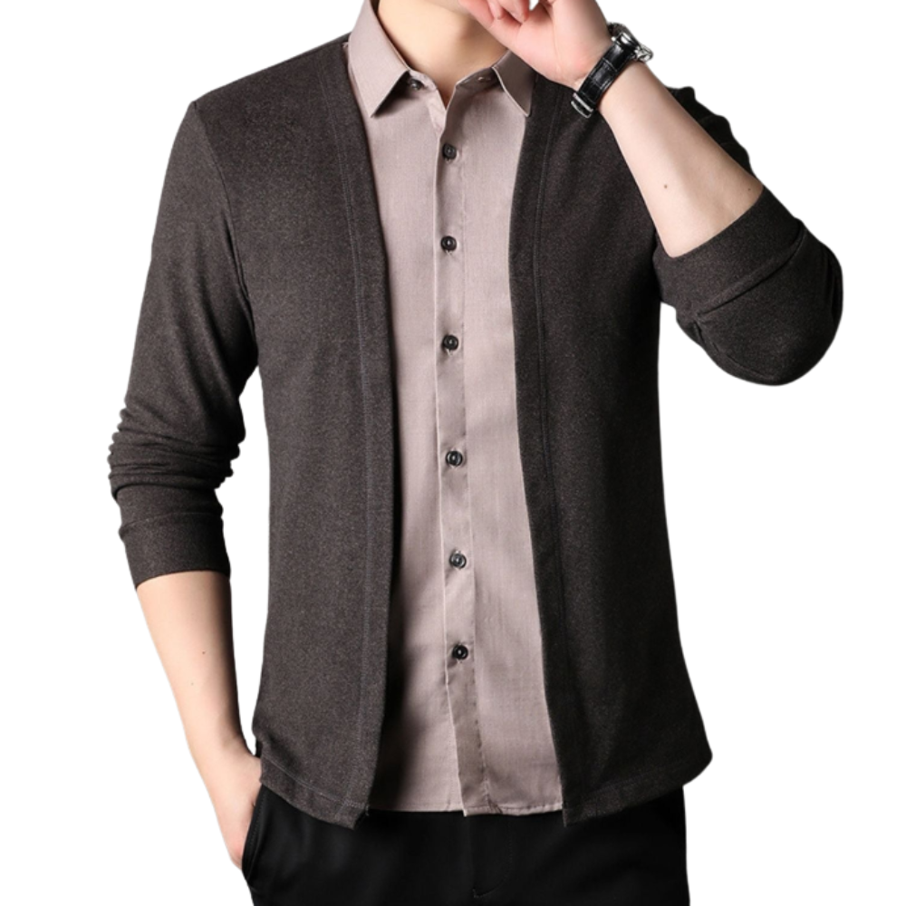 Camicia e cardigan 2 in 1
