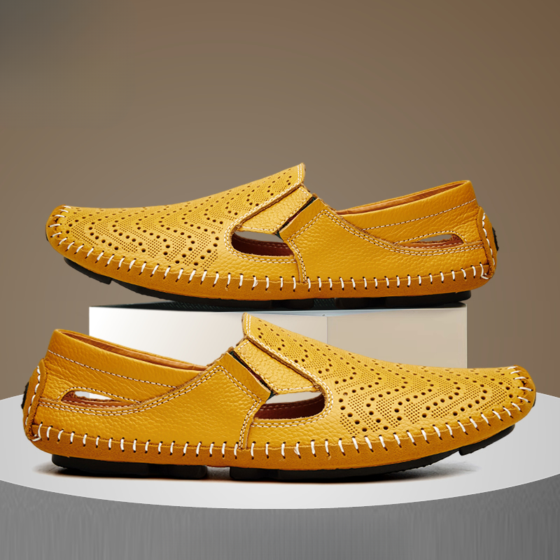 Sandali con cinturino in pelle