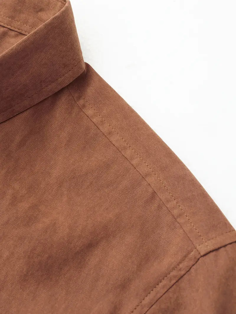 Camicia casual in cotone a maniche corte