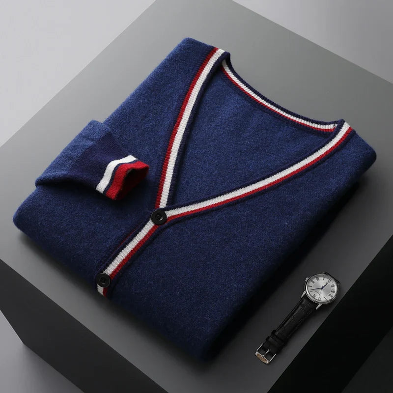 Cardigan in lana merino