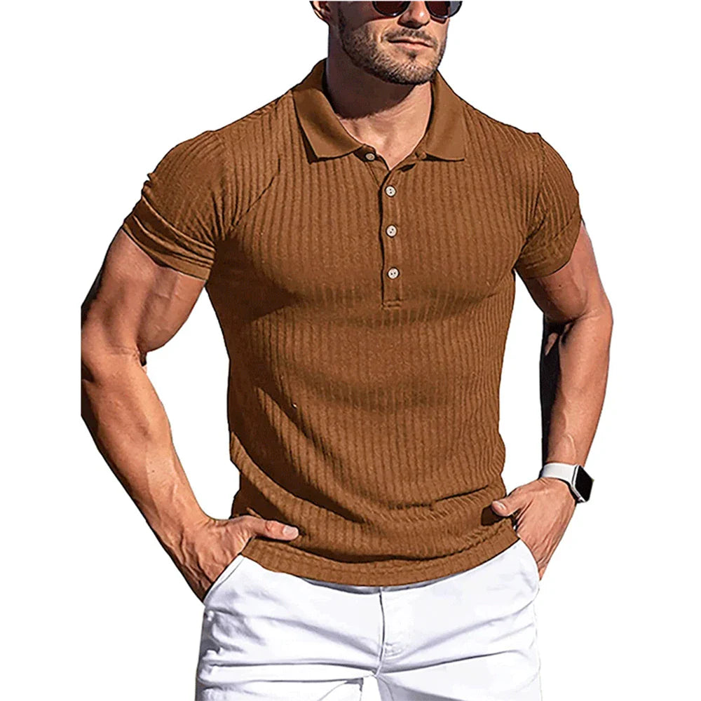 Polo elegante a righe