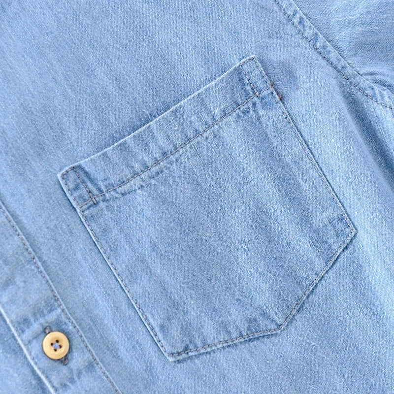 Camicia di jeans a maniche corte