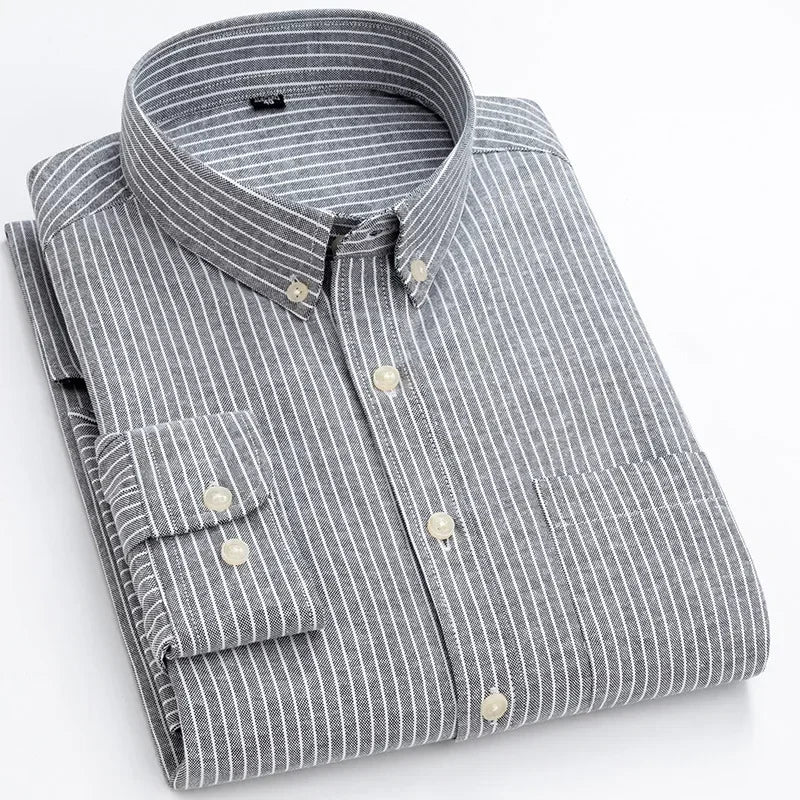 Camicia in cotone a maniche lunghe