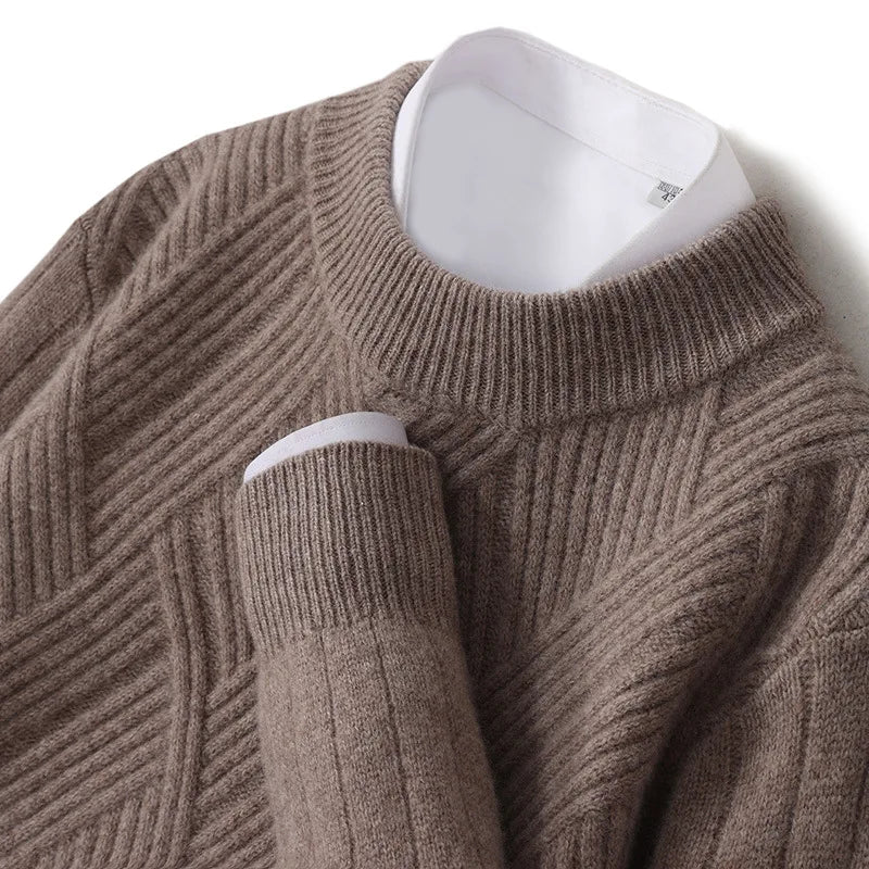Maglione in cashmere dal motivo elegante