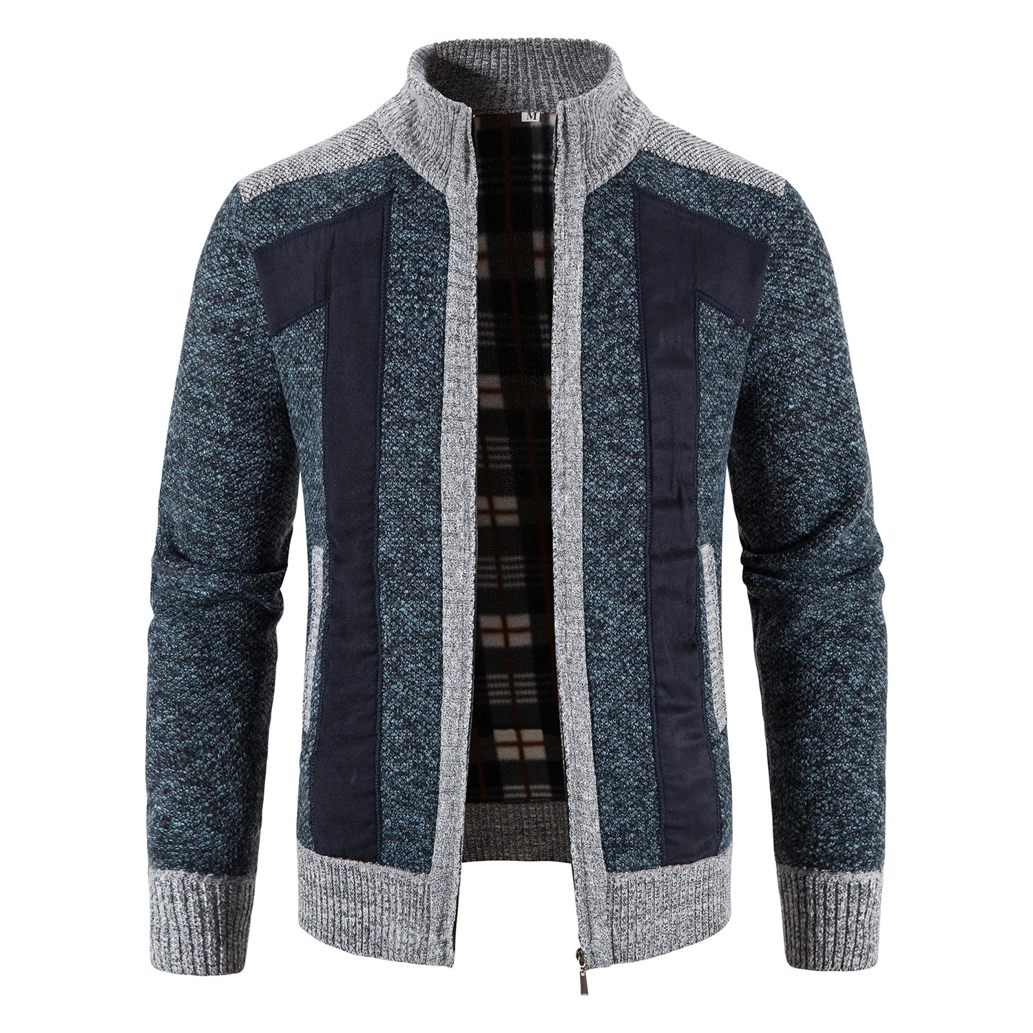 Cardigan elegante in maglia con zip