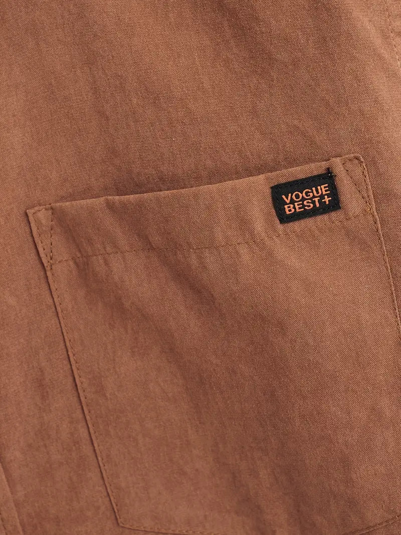 Camicia casual in cotone a maniche corte