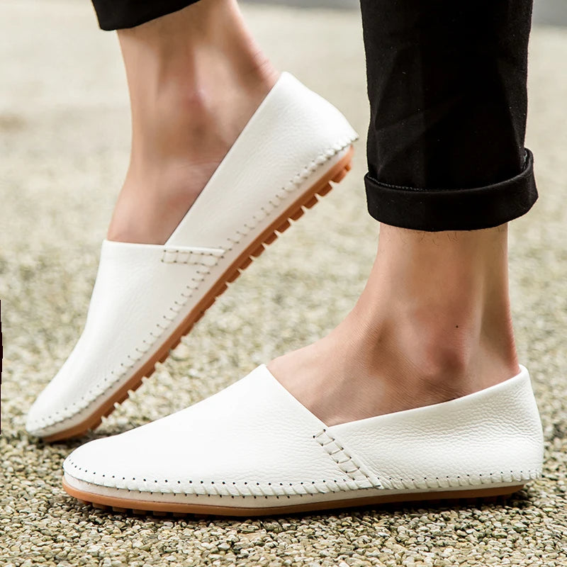 Mocassini in pelle leggera