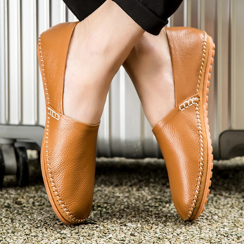 Mocassini in pelle leggera