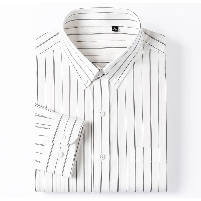 Camicia elegante in cotone a righe