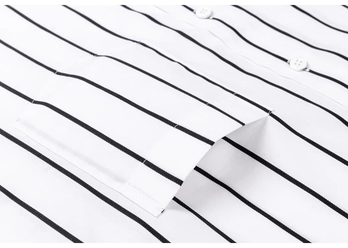 Camicia elegante in cotone a righe