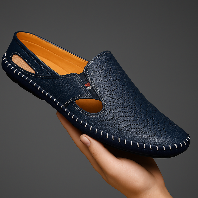 Sandali con cinturino in pelle